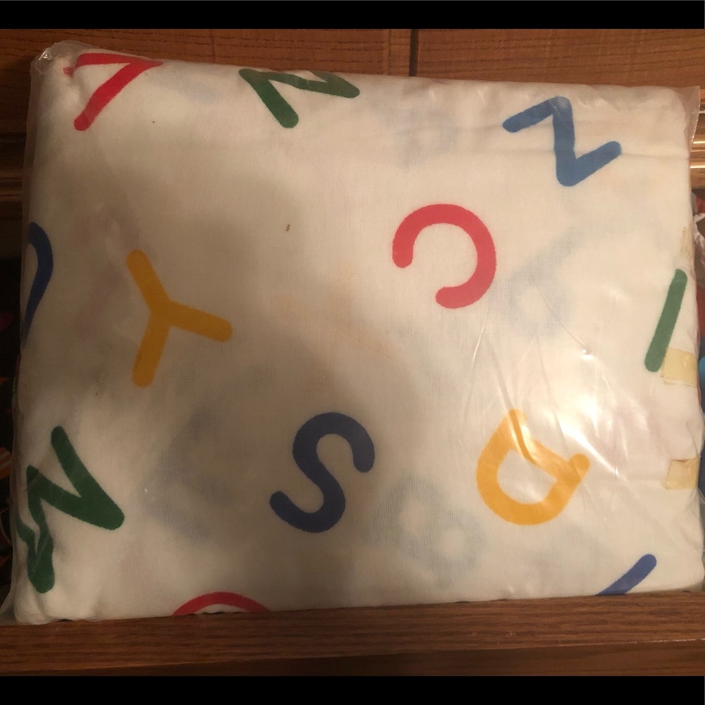 ABC flannel sheet set
